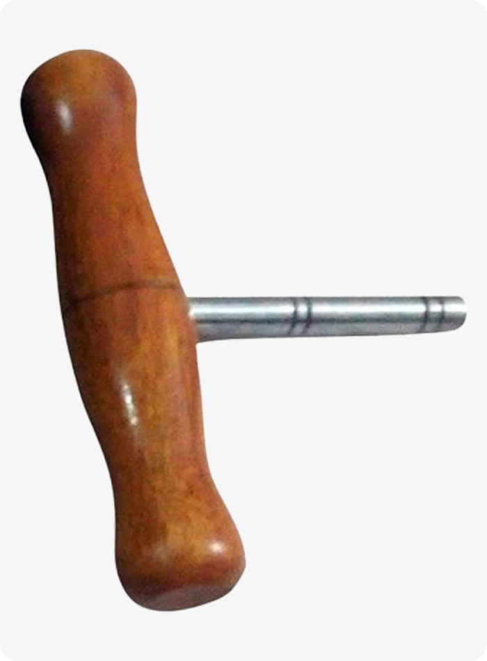 Custom Made Rosewood 10 Metal String Leaves Lyre Harp