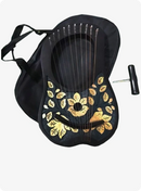 10 String Golden Flower Lyre Harp