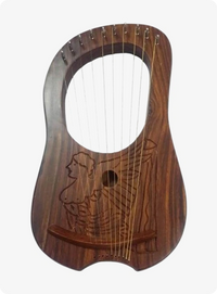 10 String Rosewood Lyre Harp