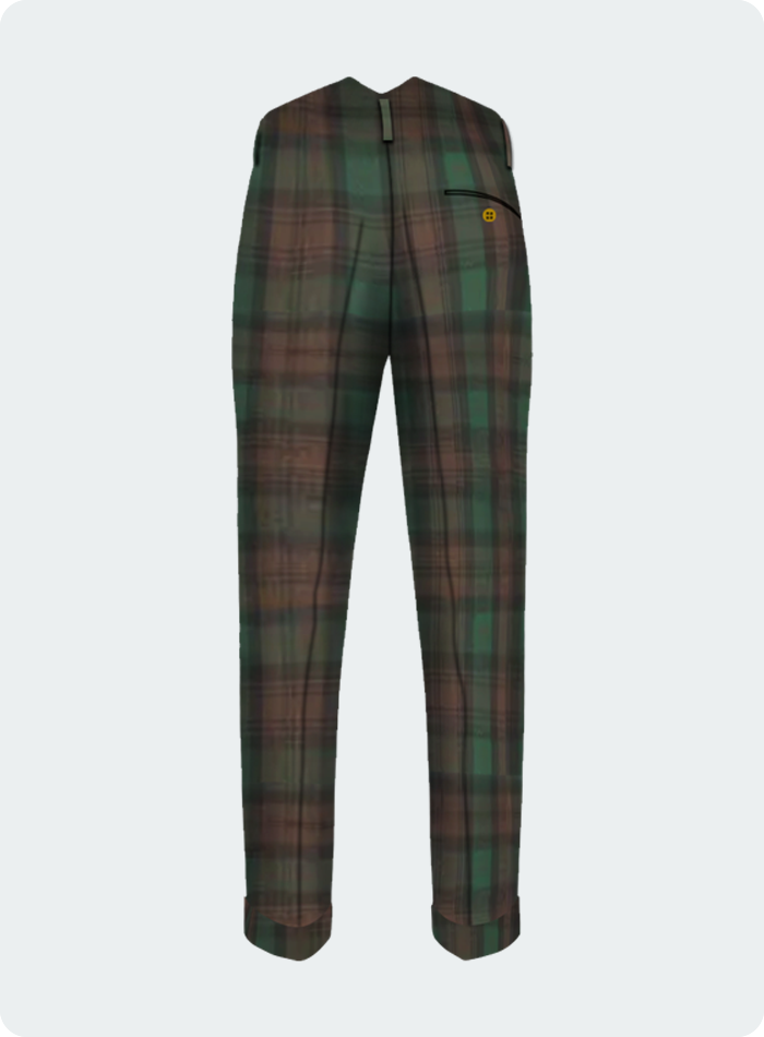 Quality Brown Watch Tartan Trouser