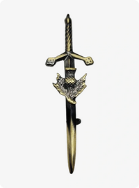 Antique Thistle Sword Kilt Pin