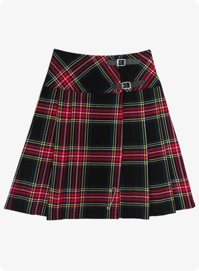 Jupe Tartan Black Stewart pour femmes
