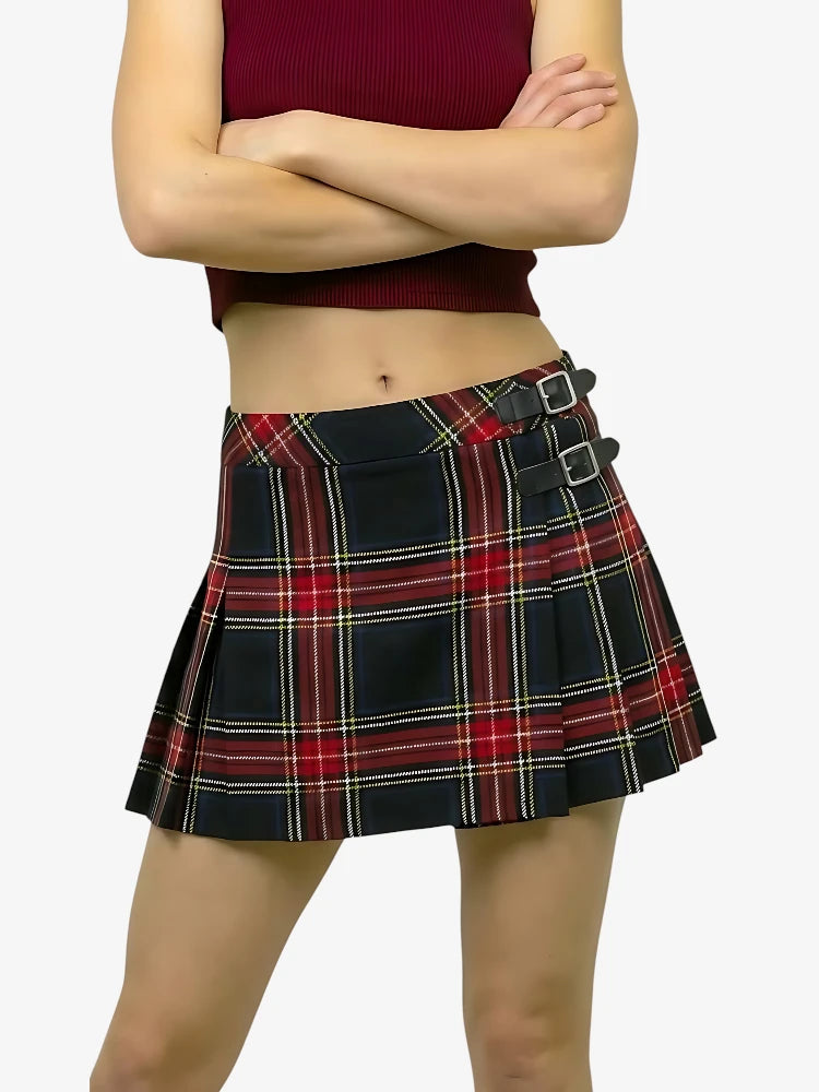 Jupe Tartan Black Stewart pour femmes