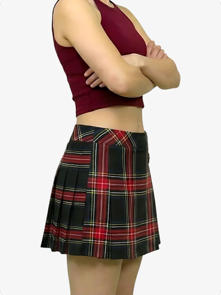 Jupe Tartan Black Stewart pour femmes