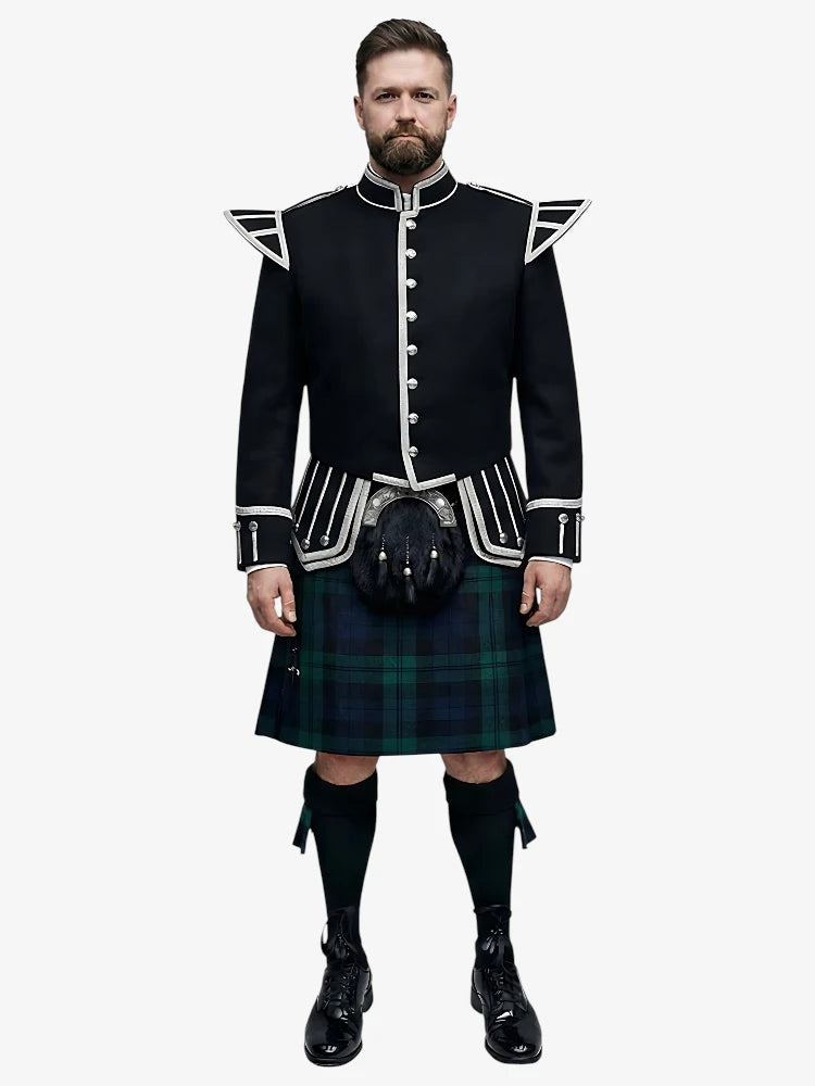 Tenue Kilt Doublet en tartan Black Watch