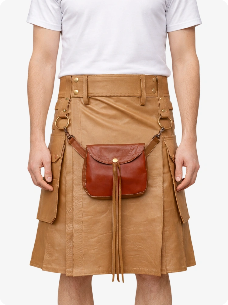 Kilts couleur camel