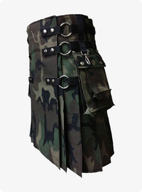  Camo Woodland Kilt