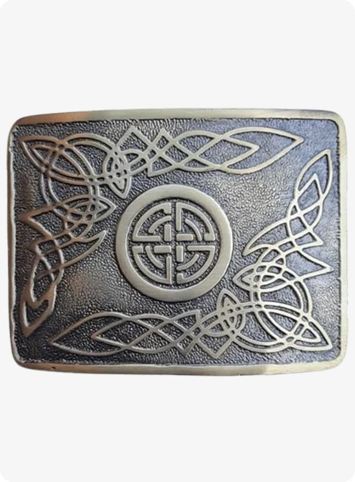 Custom Made Celtic Knot Work Kilt Belt Buckle