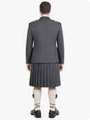 Charcoal Herringbone Tweed Kilt With Charcoal Herringbone Tweed Argyle Jacket Kilt Outfit