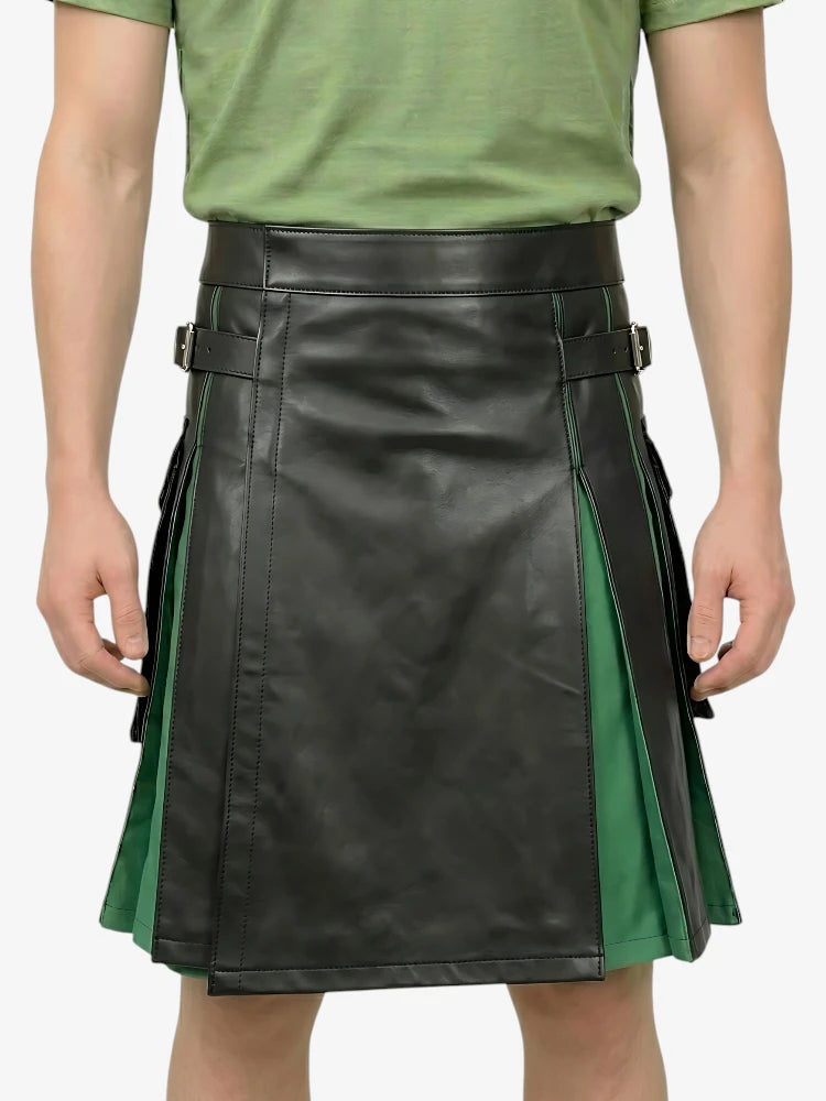 Kilt hybride Artistry en cuir sur mesure