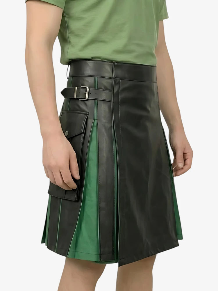 Kilt hybride Artistry en cuir sur mesure