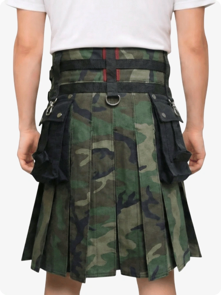 Kilt tactique gothique camouflage sur mesure