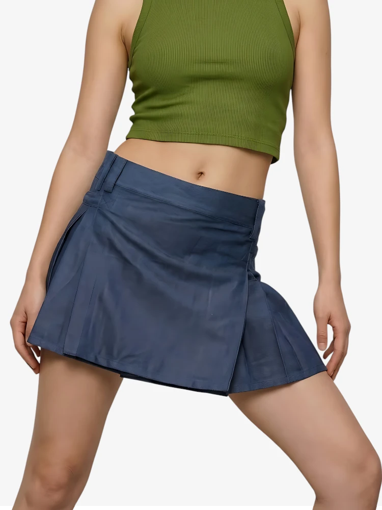 Kilt Utility Bleu Foncé Sur Mesure pour Femme
