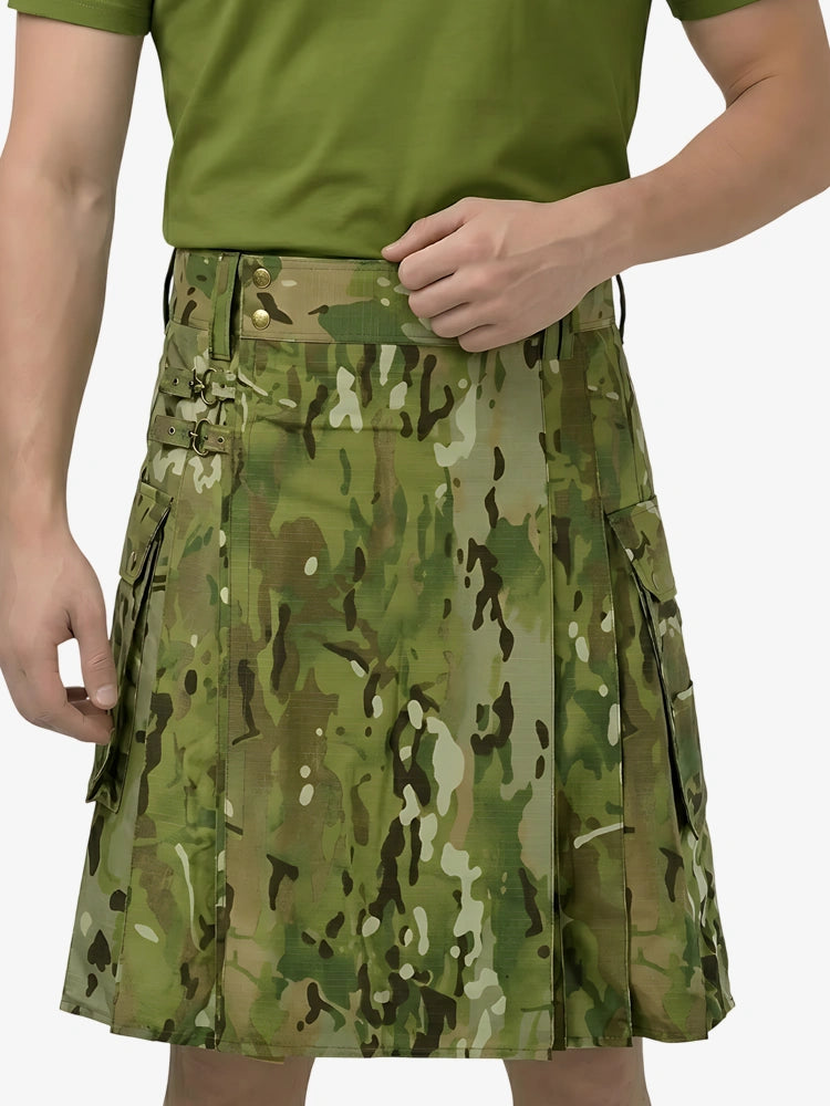 Kilt utilitaire tactique Multicam sur mesure