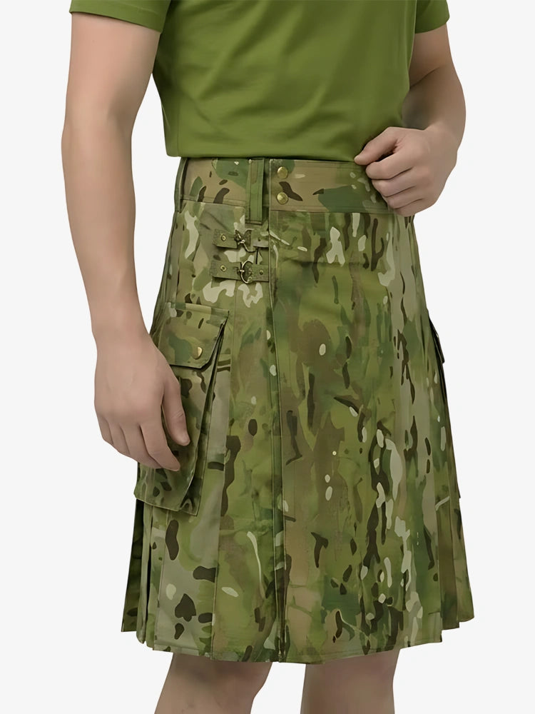 Kilt utilitaire tactique Multicam sur mesure
