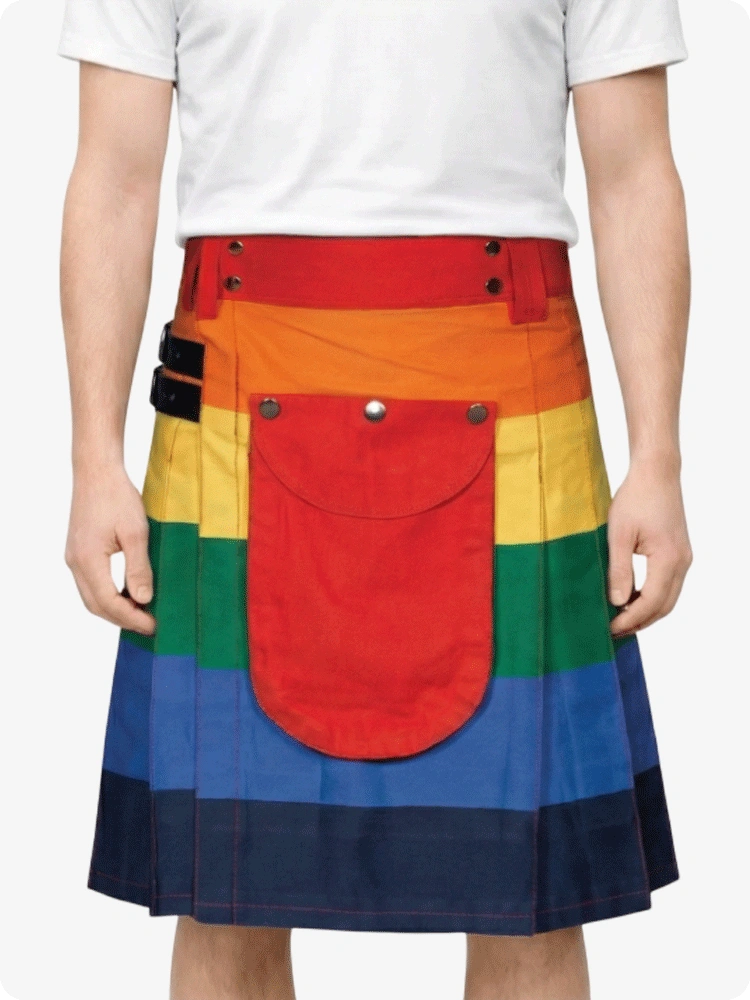 Kilt utilitaire Rainbow Fashion sur mesure