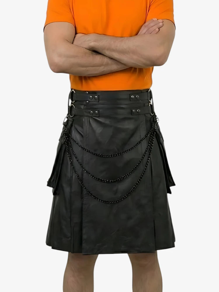 Kilt en Cuir Scottish Pride Sur Mesure