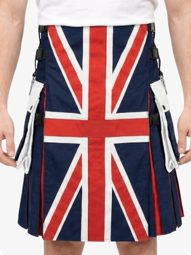 Kilt utilitaire hybride drapeau UK sur mesure