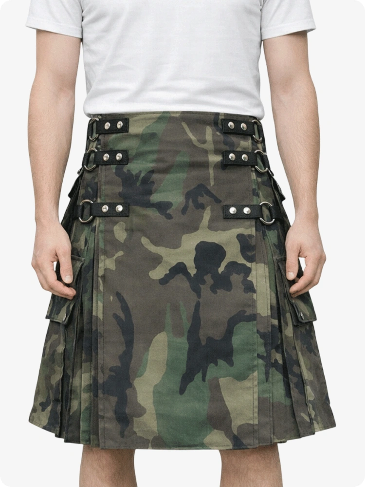 Kilt camouflage Woodland sur mesure