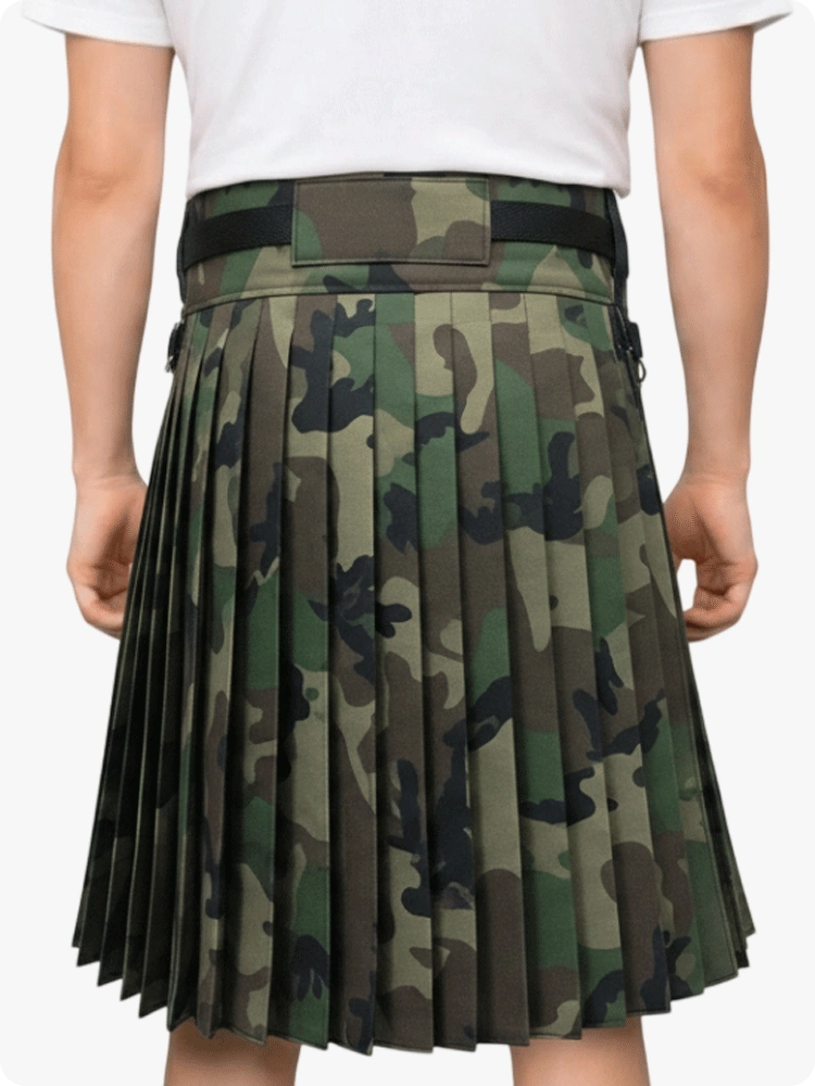 Kilt camouflage Woodland sur mesure