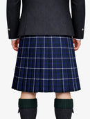 Douglas Blue Tartan Kilt Model Back