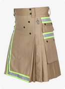 Firefighter Khaki Cotton Utility Kilt