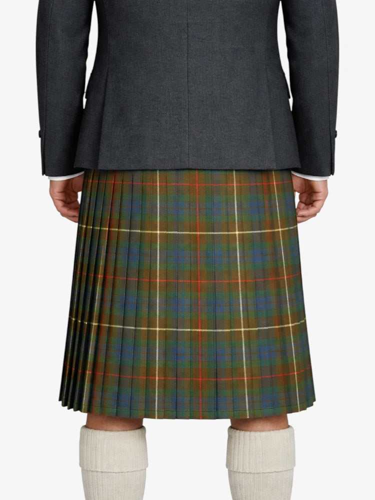 Fraser Hunting Tartan Kilt Model Back