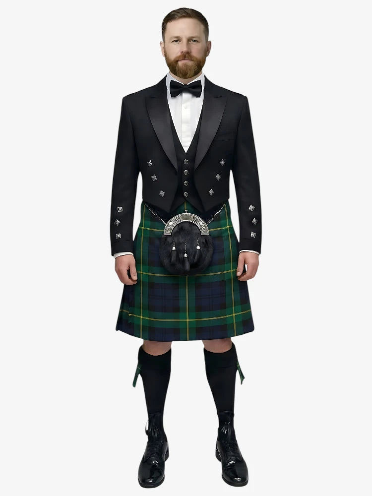 Ensemble Kilt Prince Charlie Tartan Gordon
