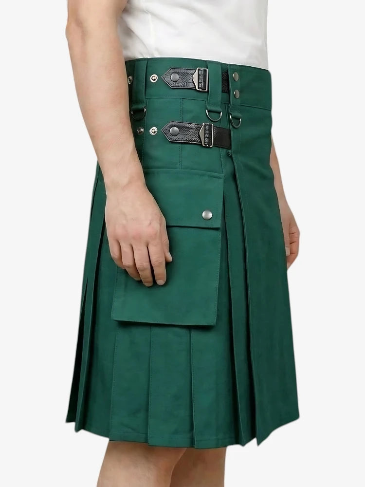 Jupe Écossaise Hybride Verte Utility