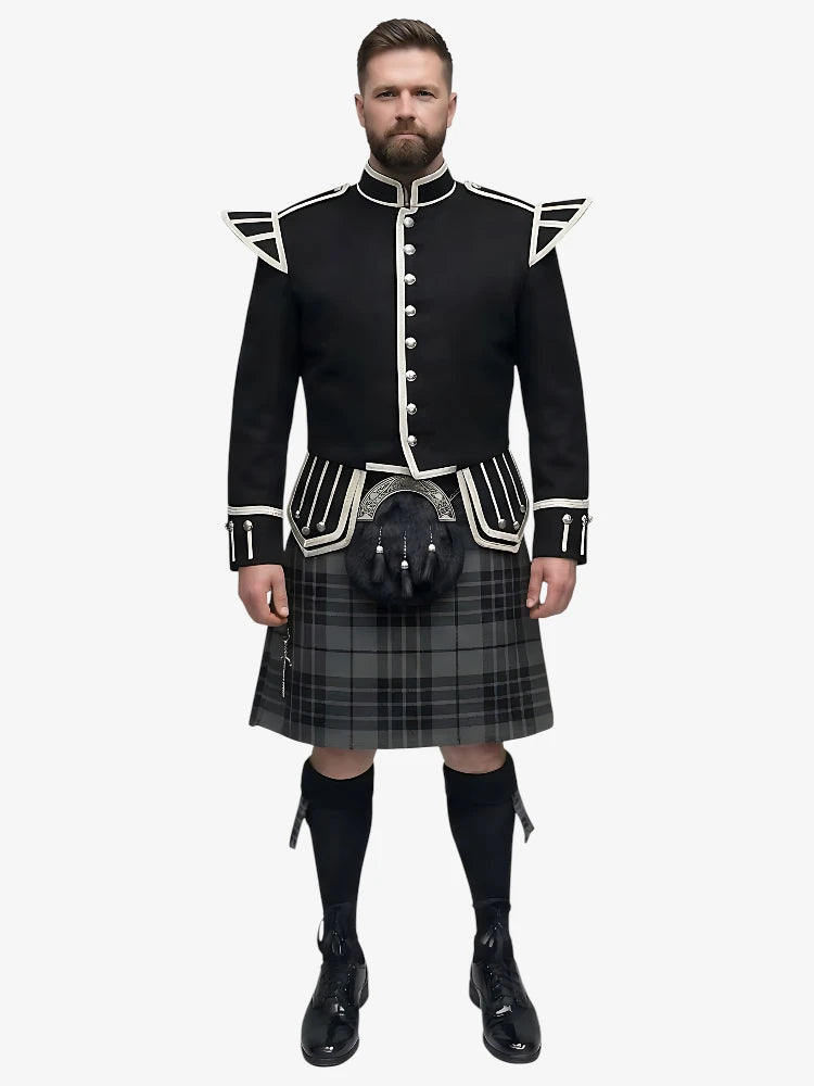 Tenue de Kilt Doublet en Tartan Grey Watch
