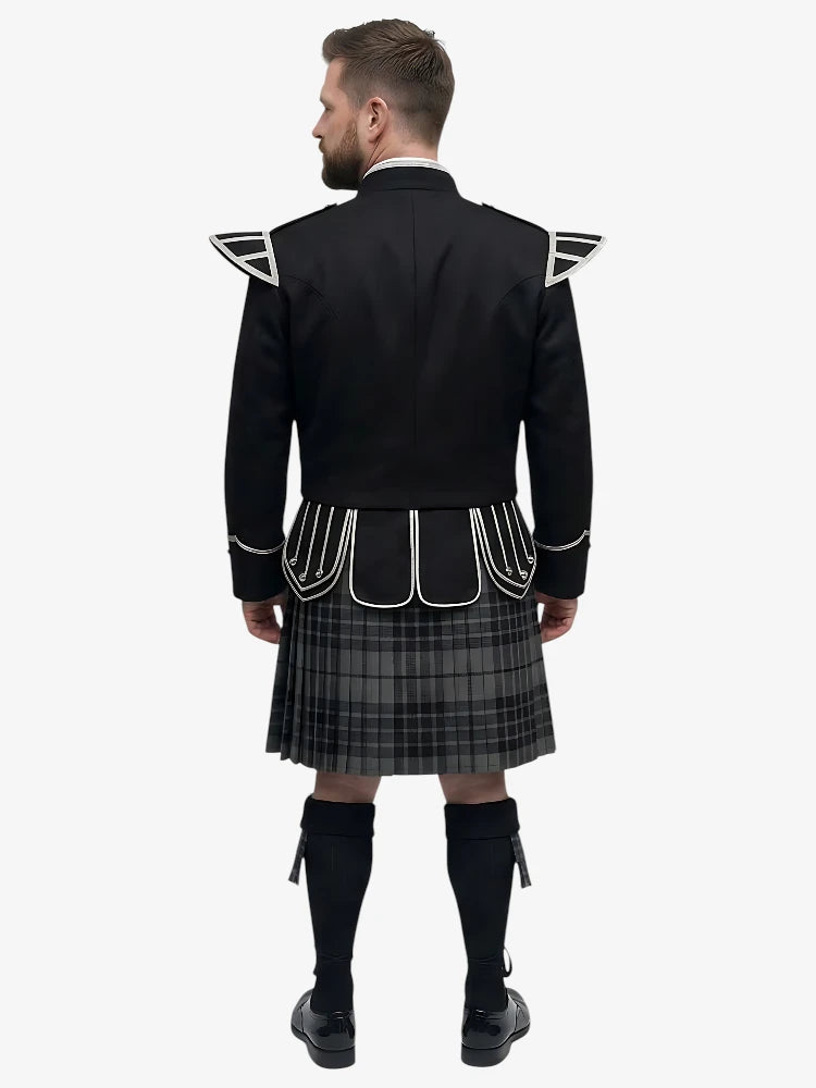 Tenue de Kilt Doublet en Tartan Grey Watch