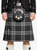 Grey Watch Tartan Kilt Model Front
