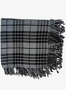 Hamilton Grey Tartan Fly Plaid Brooch