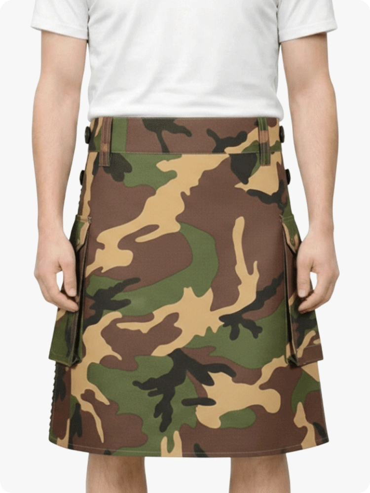 Kilt utilitaire tactique Multicam fait main