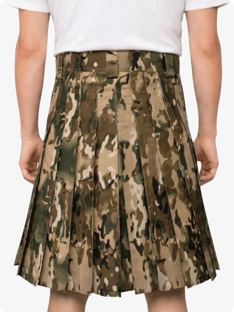 Kilt utilitaire tactique Multicam fait main