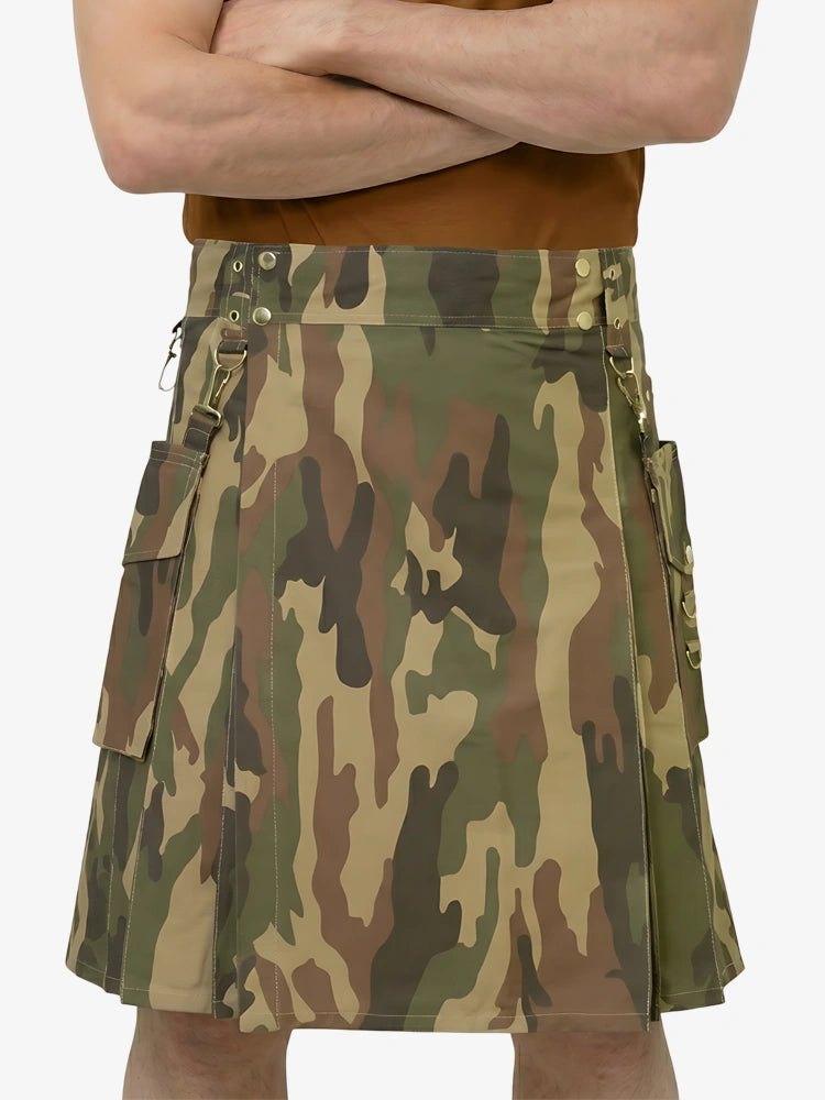 Kilt tactique militaire camouflage fait main
