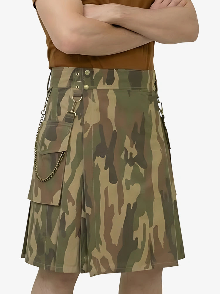 Kilt tactique militaire camouflage fait main