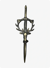 Head Stag Kilt Pin