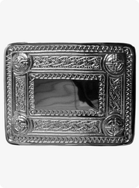 Intricate Celtic Knot Work Kilt Belt Buckle