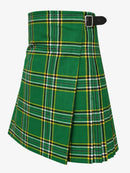 Irish Green Tartan Kilt Left Side