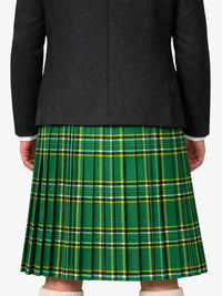 Irish Green Tartan Kilt Model Back