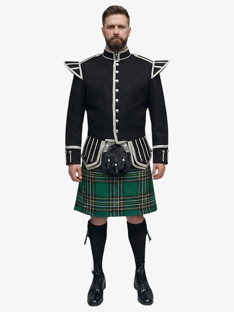 Tenue Kilt Doublet en tartan Irish National