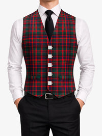 Macdonald Tartan Waistcoat Front