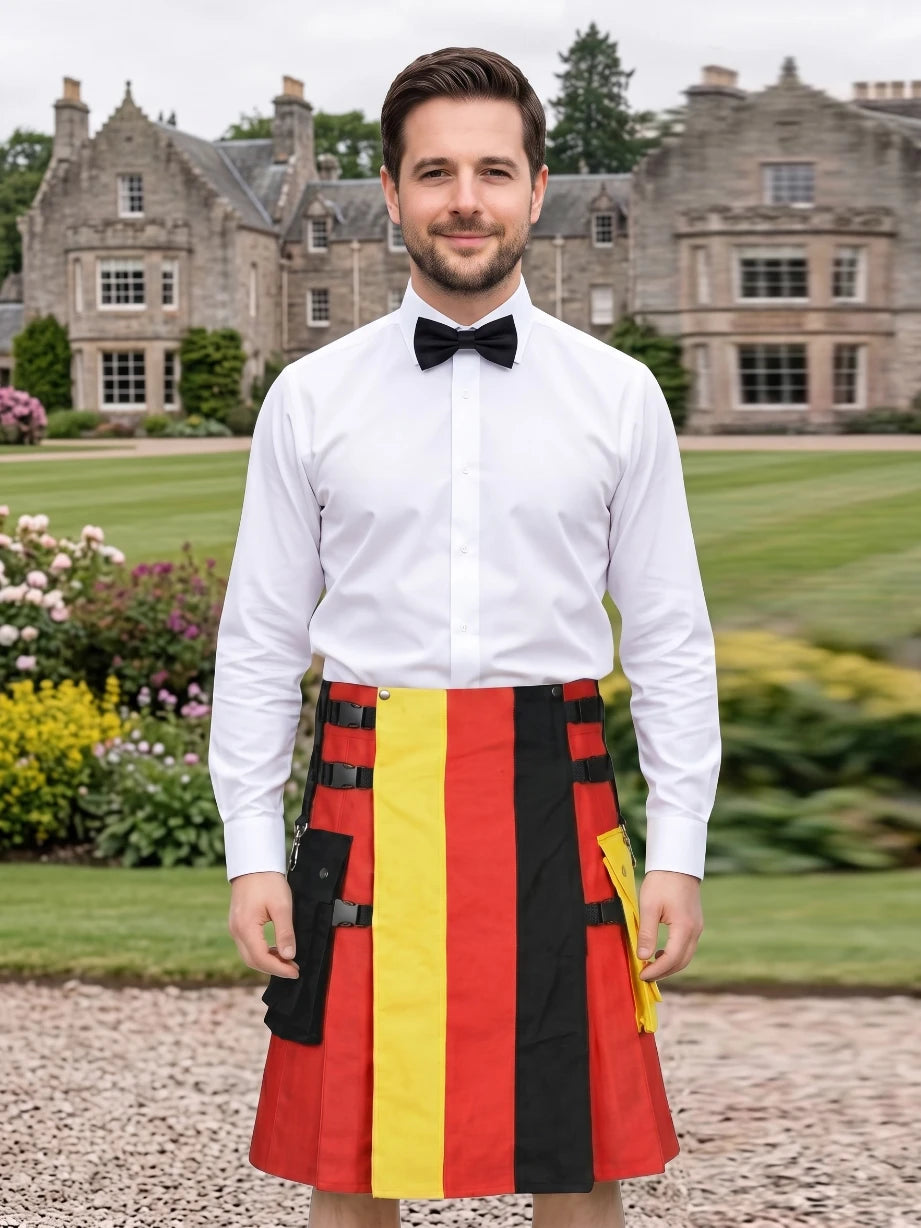 Kilt utilitaire à drapeau allemand sur mesure