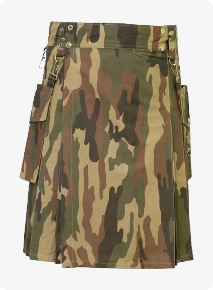 Kilt tactique militaire camouflage fait main