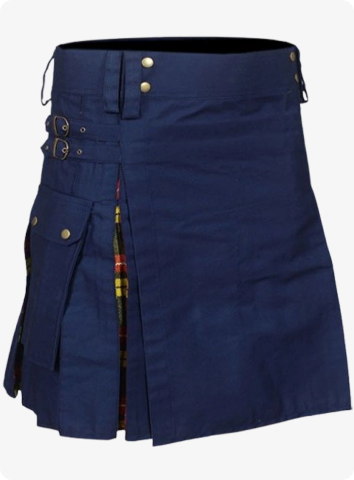 Kilt Hybride Utilitaire Femme Bleu Marine Sur Mesure