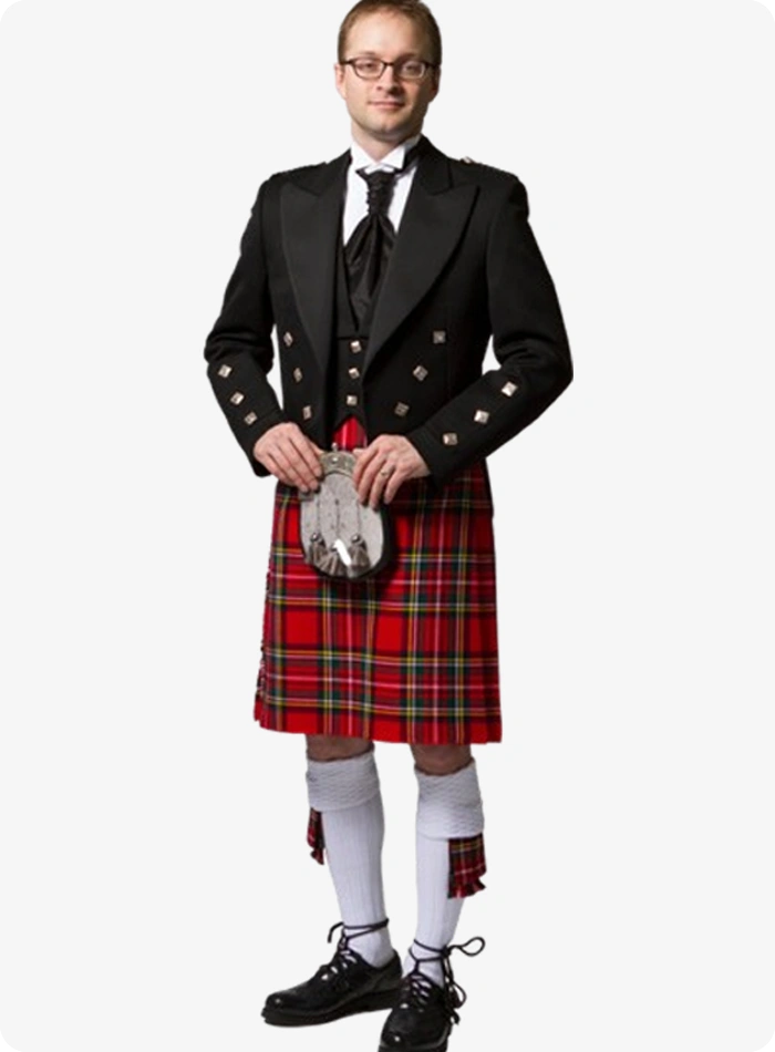 Ensemble Kilt Tartan Royal Stewart