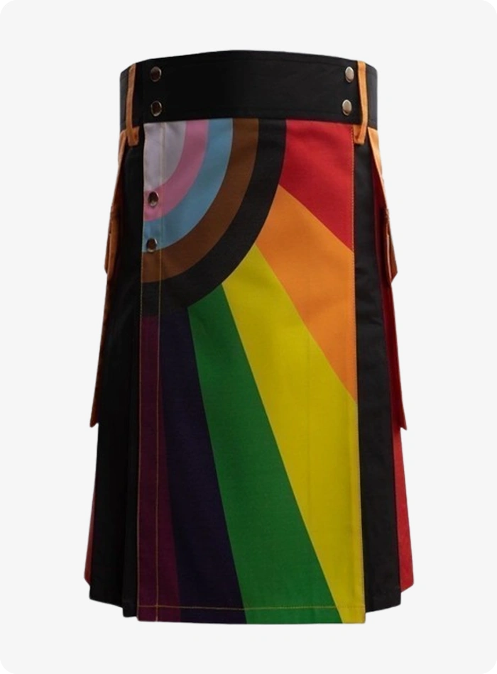 Kilt mode arc-en-ciel sur mesure