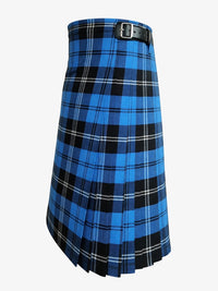 Ramsay Blue Tartan Kilt Left Side