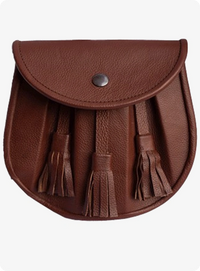 Rob Roy Brown Leather Sporran
